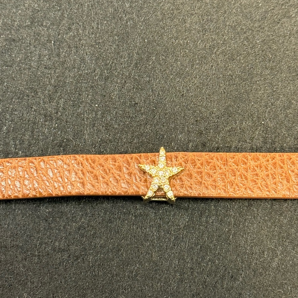 Keep Collective gold starfish slide on charm.